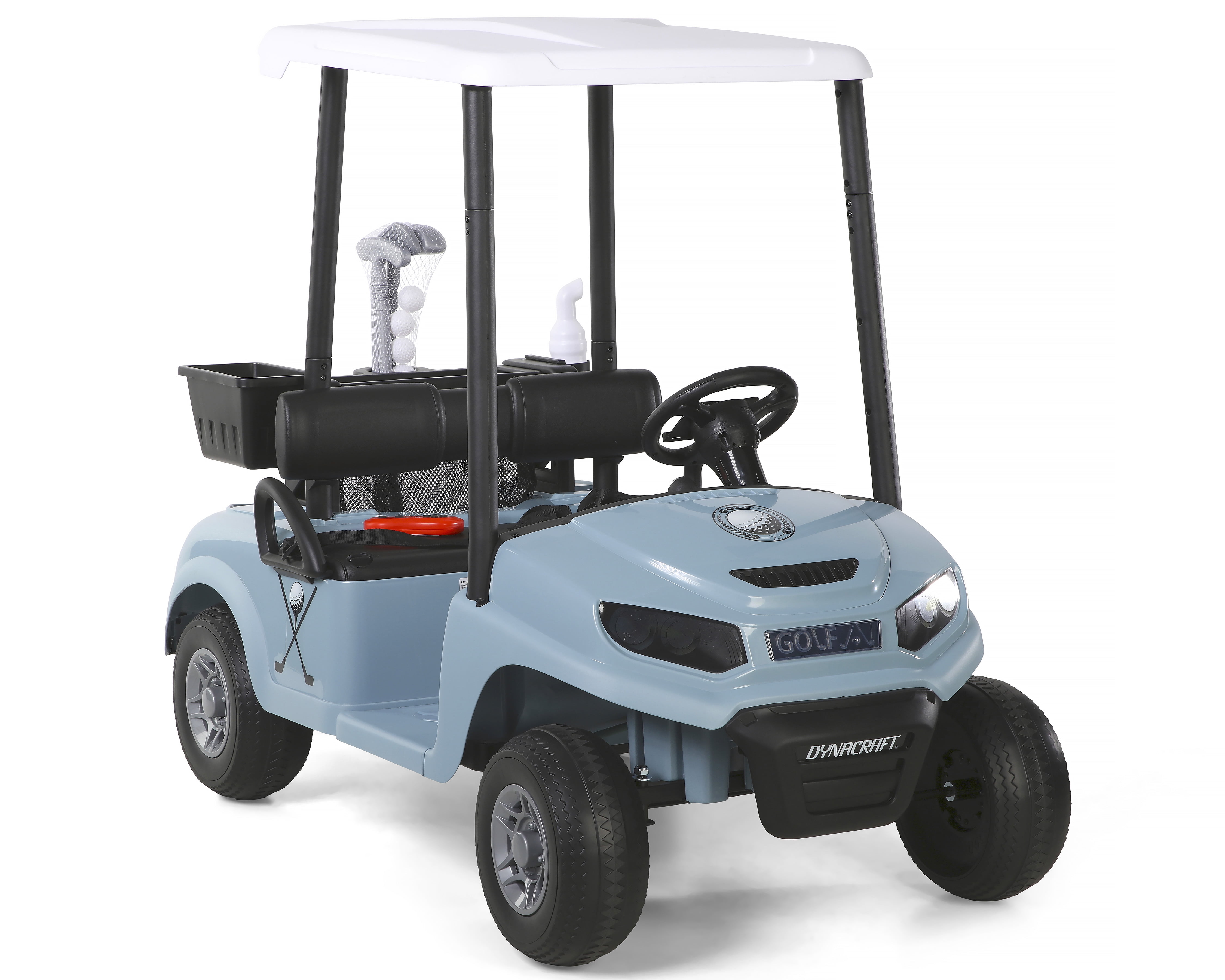 Dynacraft Golf Cart Unisex 24-Volt with Remote Control for Kids Age 3-8 Years, 1-Count