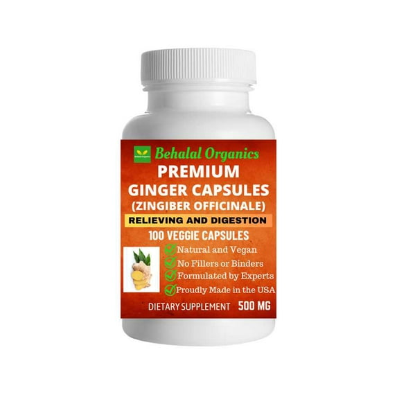 â Ginger 100 Quick Release Capsules - 500mg Per Capsule