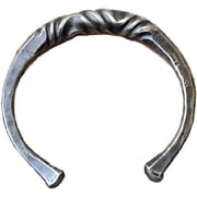 Hand Forged Iron Bracelet Black Jewelry Fantasy Larp Goth Gothic Metal Fashion Twisted Bangle