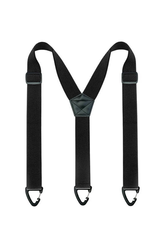 Hidden Suspenders for Men Under Clothes, 3 Snap Loop Clips (1.48" Wide), Invisible Adjustable Braces for Dress Pants & Suits