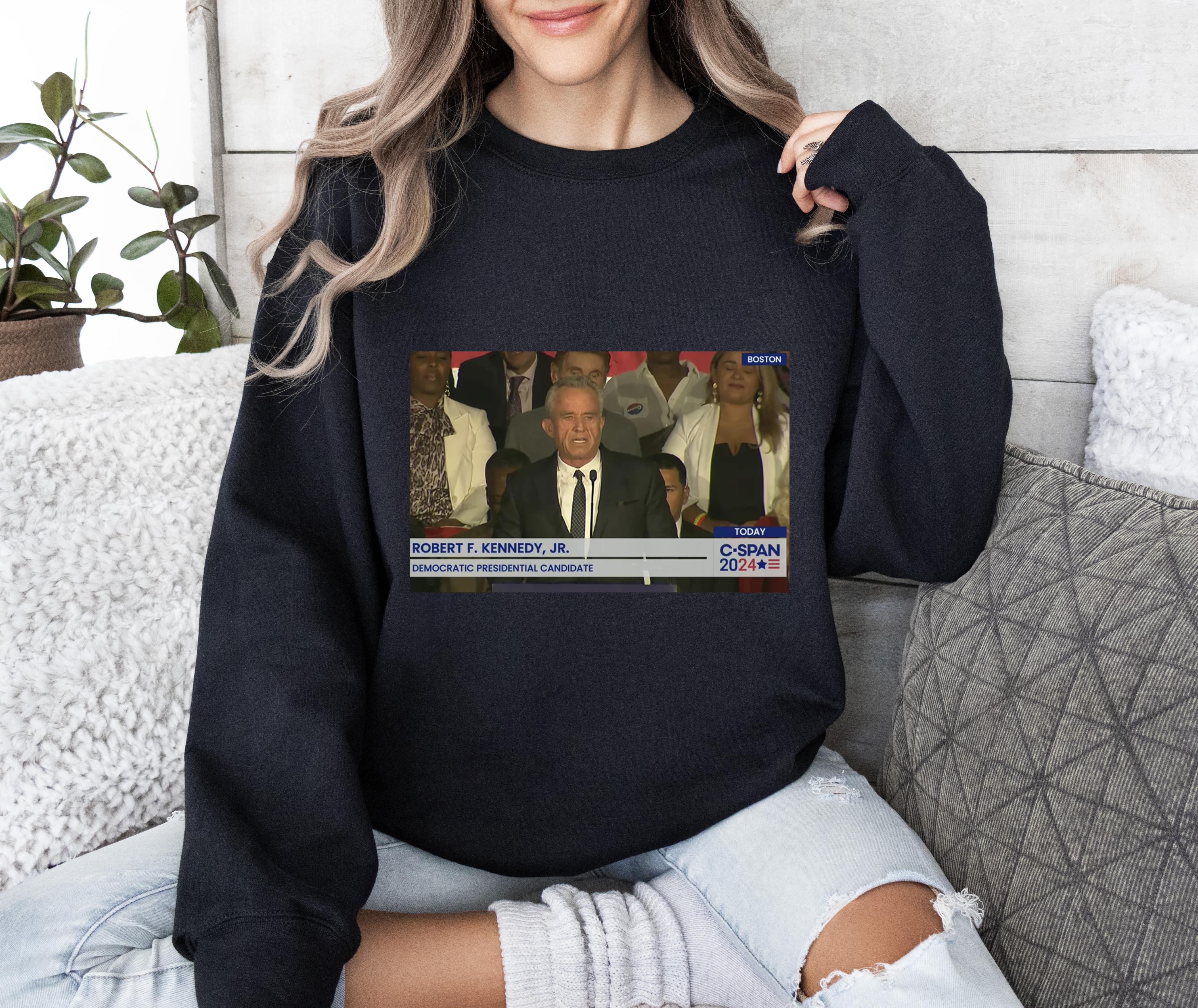 Kennedy for President Pocket Tee Robert F Kennedy Jr Frocket