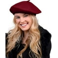 thumbnail image 1 of &nbsp;Ladies Solid Colored French Beret, 1 of 7