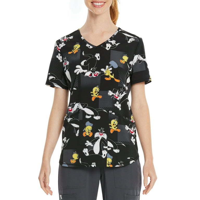 Looney tunes 2025 scrub tops