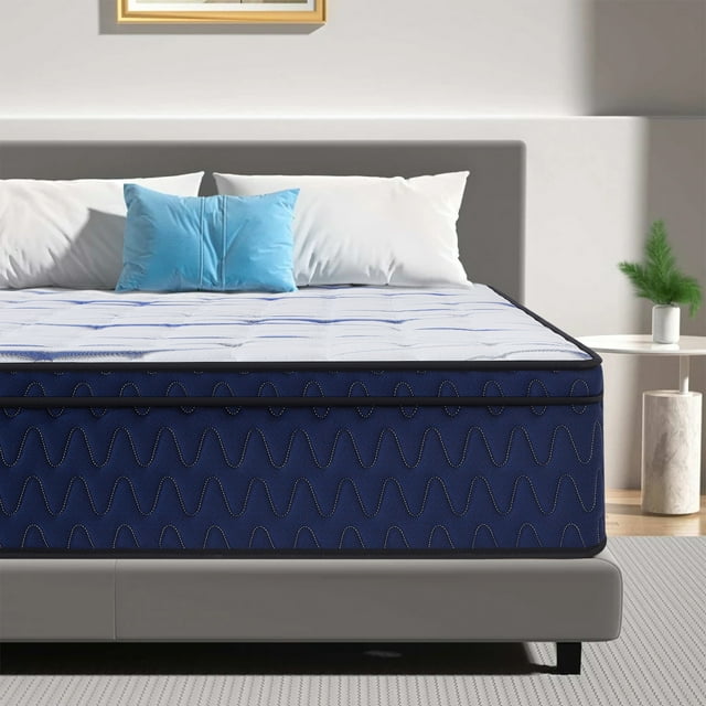 &nbsp;Mattress,10 Inch Hybrid Twin Size Mattresses in a Box,Medium Firm Mattress with Comfortable High Density Foam and Individual Pocket Spring for Motion Isolation