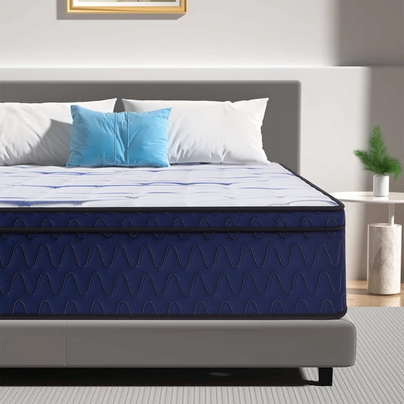 &nbsp;Mattress,12 Inch Hybrid Full Size Mattresses in a Box,Medium Firm Mattress with Comfortable High Density Foam and Individual Pocket Spring for Motion Isolation