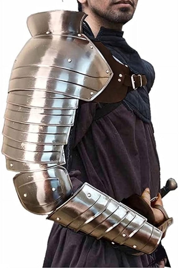 Medieval Single Pauldron Spartacus Cosplay Metal Roman Knight Sleeve Shoulder Arm Armor Gladiator LARP