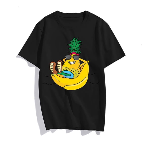 Pineapple Vacation Banana Boat Graphic T-Shirts Girl Tops
