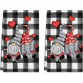 thumbnail image 1 of &nbsp;SOME THING Buffalo Plaid Gnomes Love Mother''s Day Kitchen Towels Dish Towels, 18x26 Inch Anniversary Wedding Decoration Hand Towels Set of 2, 1 of 6