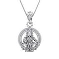 thumbnail image 1 of &nbsp;Sterling Silver (92.5% purity) Bhagwan God Ayyappa Pendant for Men & Women Pure Silver Lord Ayappa Locket for Good Health & Wealth INCLUDING Silver Chain, 1 of 3