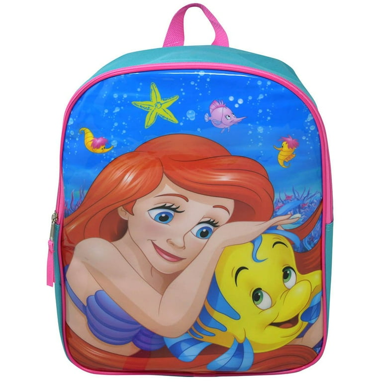 The Little Mermaid 15 Backpack with Plain Front