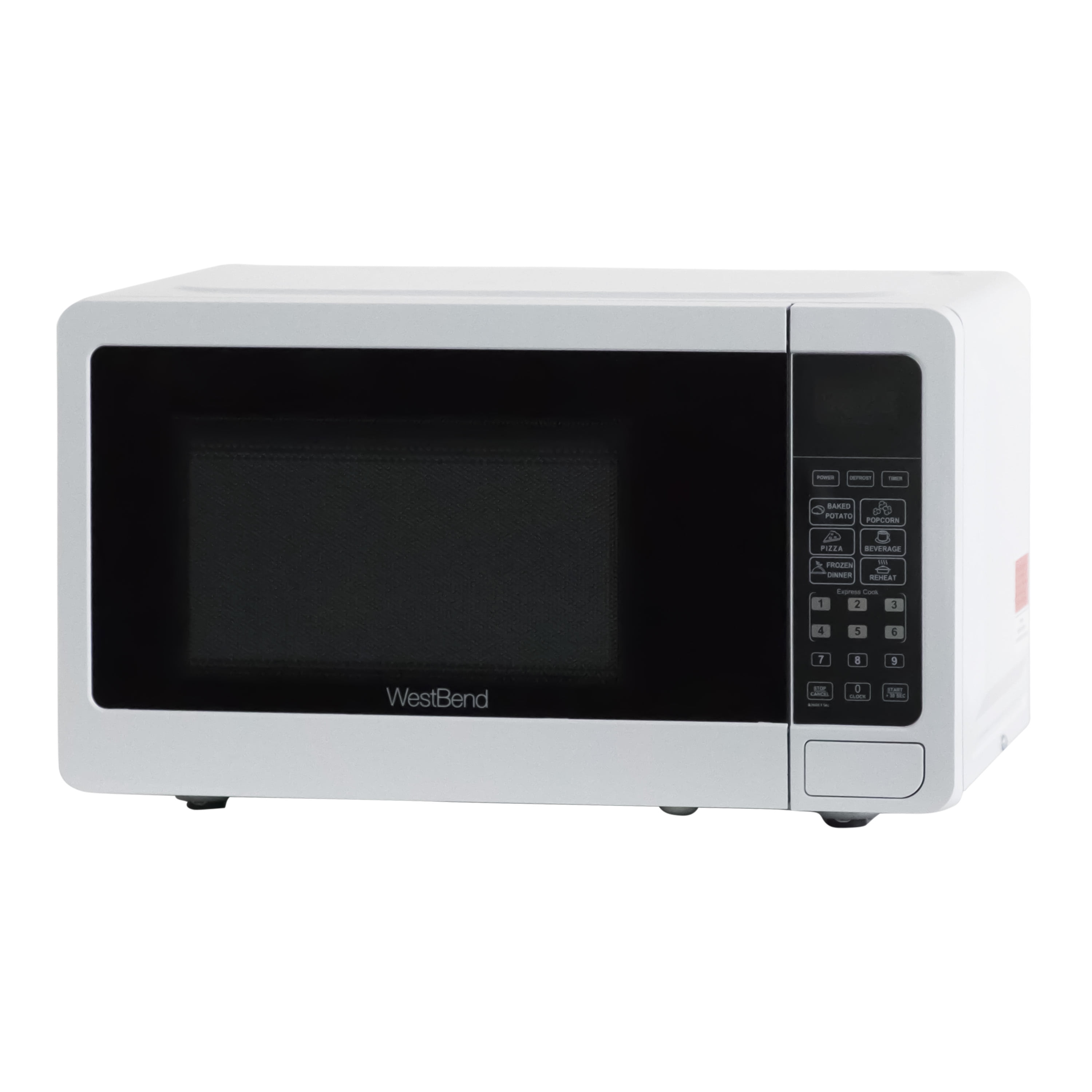 West Bend 0.7-cu ft 700-Watt Countertop Microwave (Stainless Steel) in the  Countertop Microwaves department at