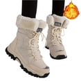 thumbnail image 1 of Womens Snow Boots Anti-Slip Cold Weather Fur Lined Comfortable Winter Shoes, 1 of 5