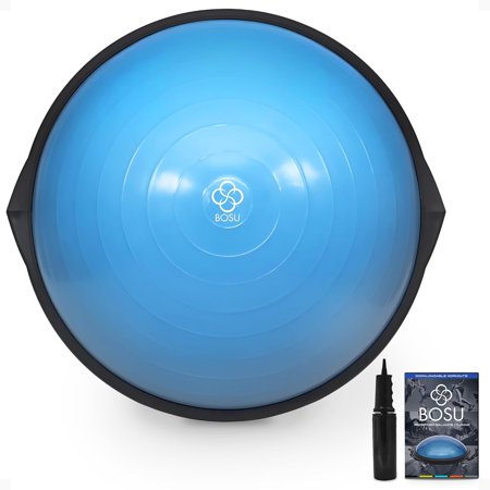 nce Ball Exercise Trainer, Home Gym Equipment w/Guided Workouts & Pump, 26" Inflatable Fitness Platform for Strength Training, Standing, ncing, and Core Workout