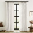 thumbnail image 1 of nch Pleated Thick Linen   ins 96 Inches Long 2 Panels for Living Room Bedroom, Memory Trained Pleat Drapes Light Filtering Nautral Birch Semi Sheer Window   ins Hooks Rings Back Tab, 1 of 8