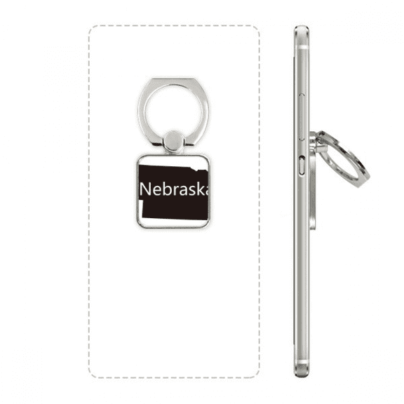 nebraska america usa map outline square cell ph  stand holder bracket universal support