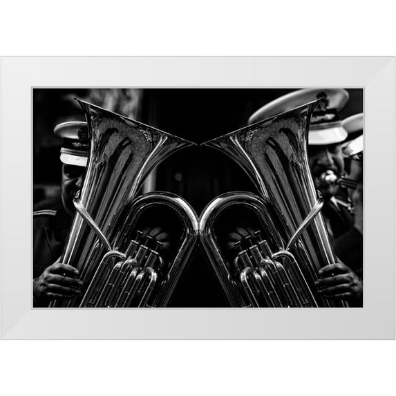 nebula 24x17 White Modern Wood Framed Museum Art Print Titled - Untitled
