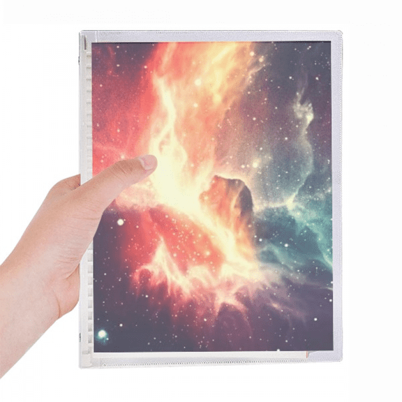 nebula mutual impact blue nebula pattern notebook loose diary refillable journal statiry