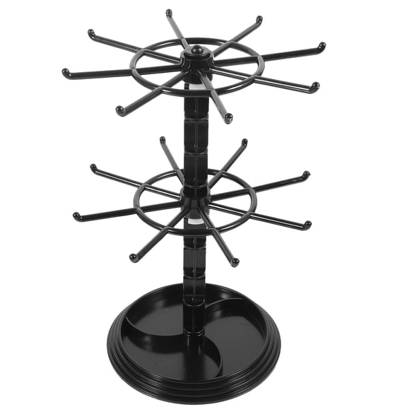 necklace rack Necklace Holder Necklace Display Hanger Rack Keychain Jewelry Rotating Organizer Stand (11.81X8.07X8.07Inch)