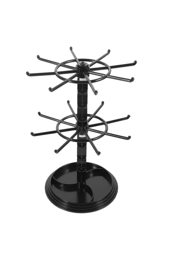 necklace rack Necklace Holder Necklace Display Hanger Rack Keychain Jewelry Rotating Organizer Stand (11.81X8.07X8.07Inch)