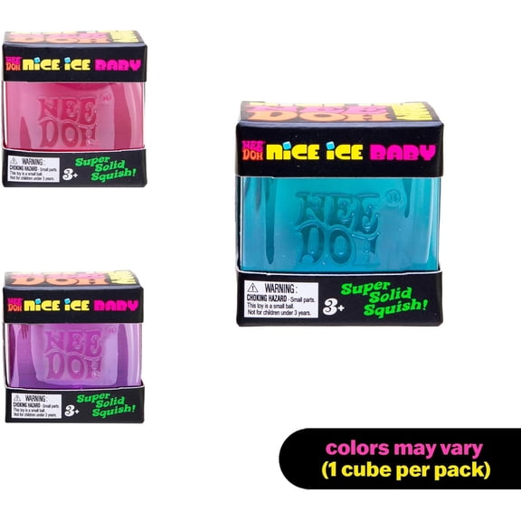 needo Easter Nice Cube Squish, Premium Square Shaped Slow Rising, Realistic Cube Stress Relief for Decompression Anxiety Relaxation (Pink)