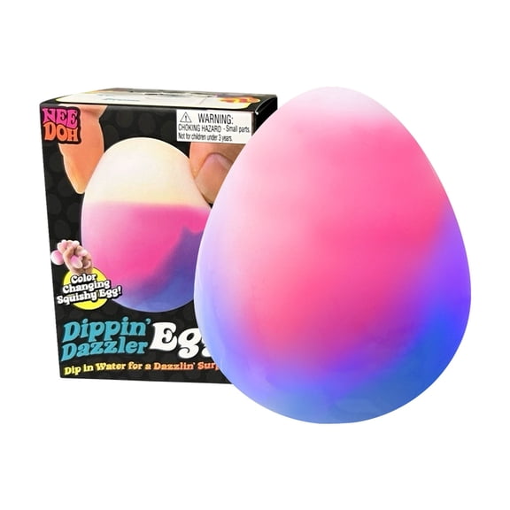 needo Easter Egg Stress Toys, Egg-Shaped Squeeze Sensory Toys, Soft Slow Rising Color Changing Eggs Shape Stress Toys