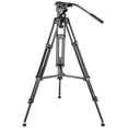 thumbnail image 1 of neewer professional 61 inches/155 centimeters aluminum alloy video camera tripod with 360 degree fluid drag head,1/4 and 3/8-inch quick release plate and bubble level,load up to 26 pounds/12 kilograms, 1 of 3