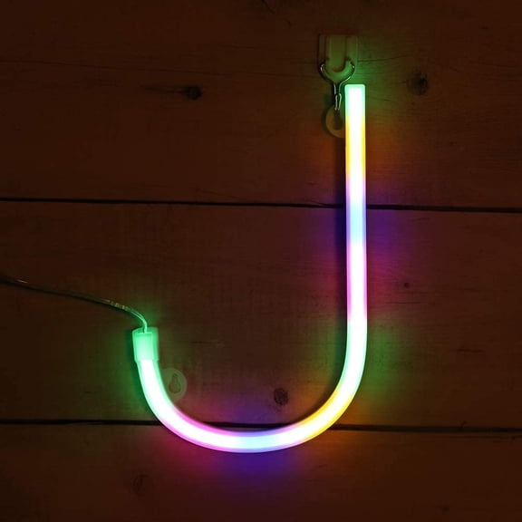 neon alphabet light,colorful LED Alphabet Light, Battery & USB Powered Hanging Marquee Letters for Bedroom, Bar, Wedding Decor & Gift