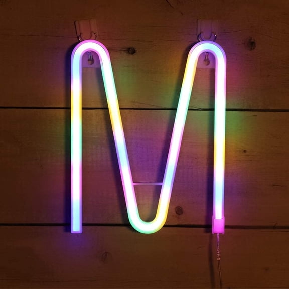 neon alphabet light,colorful LED Alphabet Light, Battery & USB Powered Hanging Marquee Letters for Bedroom, Bar, Wedding Decor & Gift