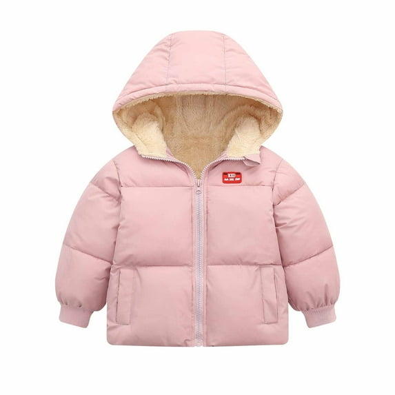 nerohusy Baby Boys Girls Toddlers Winter Coats Puffer Jacket Hooded Down Snow Jacket Coat Outerwear 2-8 Years Pink,3-4 Years