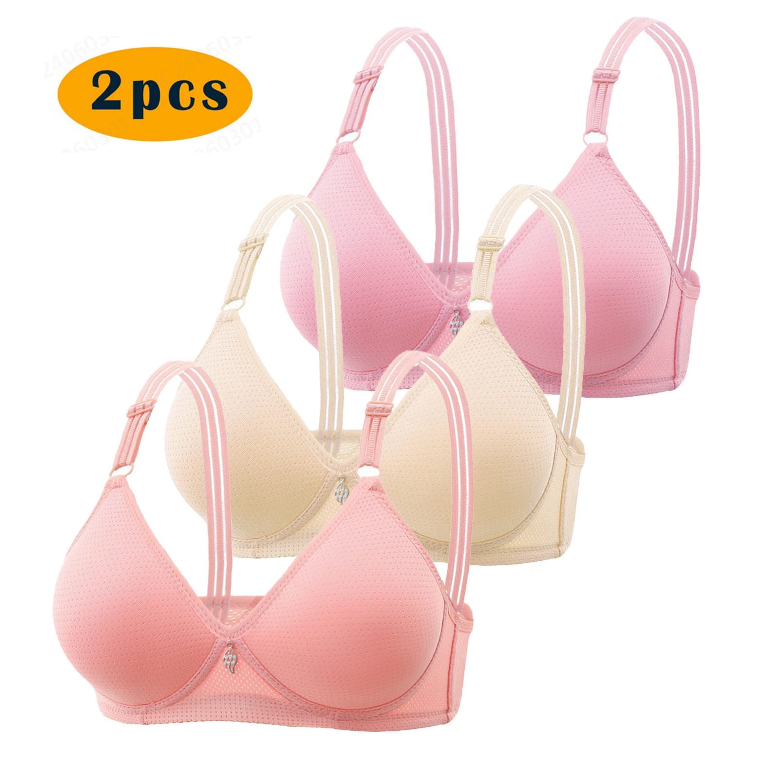 nerohusy Bra for Elderly Women Front Closure Women's Front Closure Bras ...