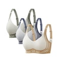 thumbnail image 1 of nerohusy Bras for Women Full Coverage Push Up 3 Pcs Bras Wireless Seamless Sports Bras High Support Push Up Sports Bra, 1 of 6