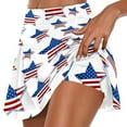 thumbnail image 1 of nerohusy Culottes Women,Independence Day Skorts for Women Tennis Skirt Tummy Control Skirts American Flag High Waisted Workout Golf Skort with Pockets, 1 of 5