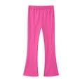 thumbnail image 1 of nerohusy Girls Yoga Flare Leggings Elastic High Waisted Bell Bottoms Pants Casual Solid Color Outerwear Full Length Pants Hot Pink,9 Years, 1 of 6
