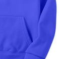 thumbnail image 1 of nerohusy Men Hoodies Gym Basic Hoodies Unisex Oversized Fleece Hooded Sweatshirt Solid Casual Long Sleeve Pullover Plain Blue,XL, 1 of 7