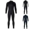 thumbnail image 1 of nerohusy Men's Winter Swimming Wetsuit 3MM Neoprene Long Sleeve Full Body Diving Suit Thermal Surfing,Dark Blue,S, 1 of 9
