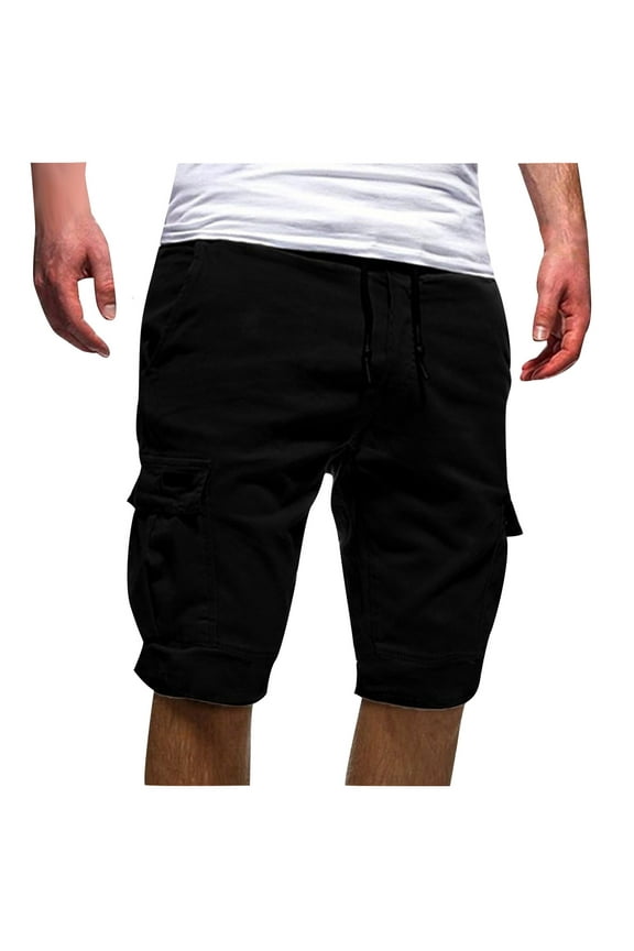 Mens Casual Twill Cargo Shorts Cotton Drawstring Classic Cargo Stretch Short Beach Summer Jogger Shorts Big and Tall Chino Golf Shorts with Pockets 2024,XXXL