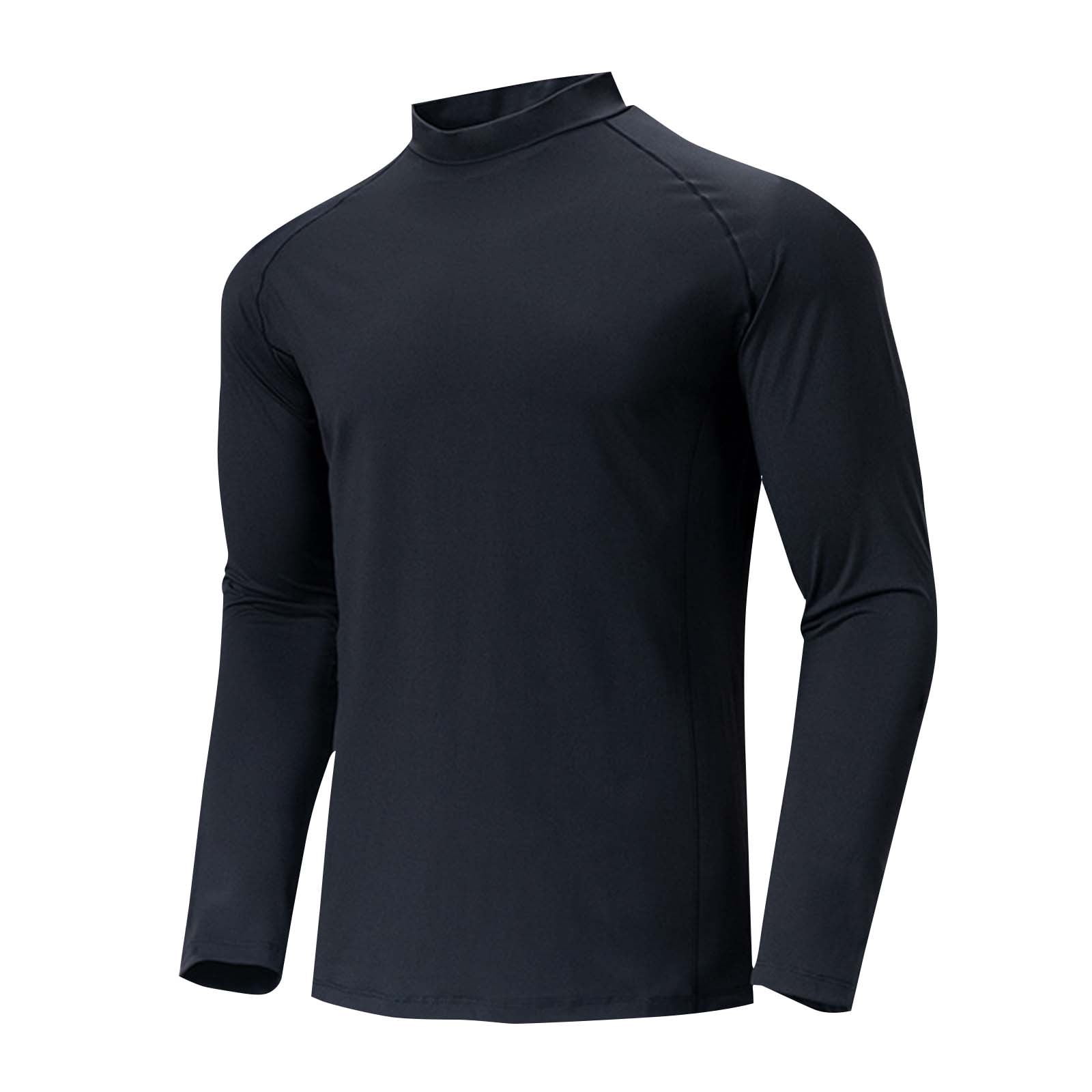 men's long sleeve mock turtleneck golf shirts