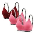 thumbnail image 1 of nerohusy Push Up Full Coverage Bras for Women Pack of 3 Seamless Everyday Bra Push up Wireless Soft Anti Sagging Sports Bralettes, 1 of 2