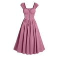 thumbnail image 1 of nerohusy Renaissance Dress Women Victorian Medieval Costume Empire Waist Irish Regency Dress Retro Ren Faire Costume 2025 Pink,XXL, 1 of 6