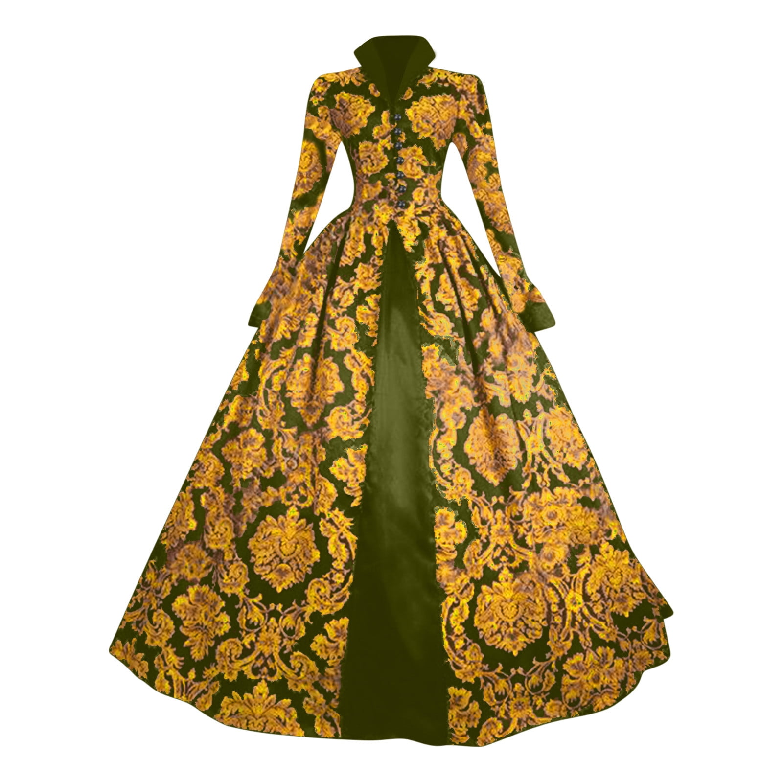 nerohusy Victorian Dresses for Women Vintage Cosplay Dress Renaissance Medieval  Dress Princess Ball Gown 18th Century Costume Green,S - Walmart.com
