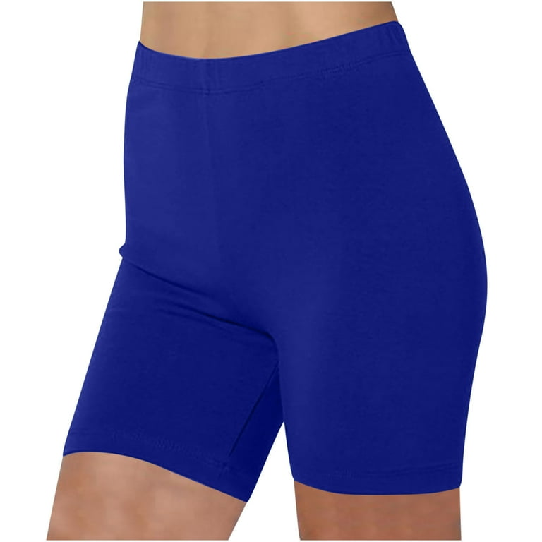 nerohusy Women s Bike Shorts 5 Inch Inseam High Waisted Biker Shorts for Women Tummy Control Solid Color Fitness Athletic Workout Running Yoga Gym