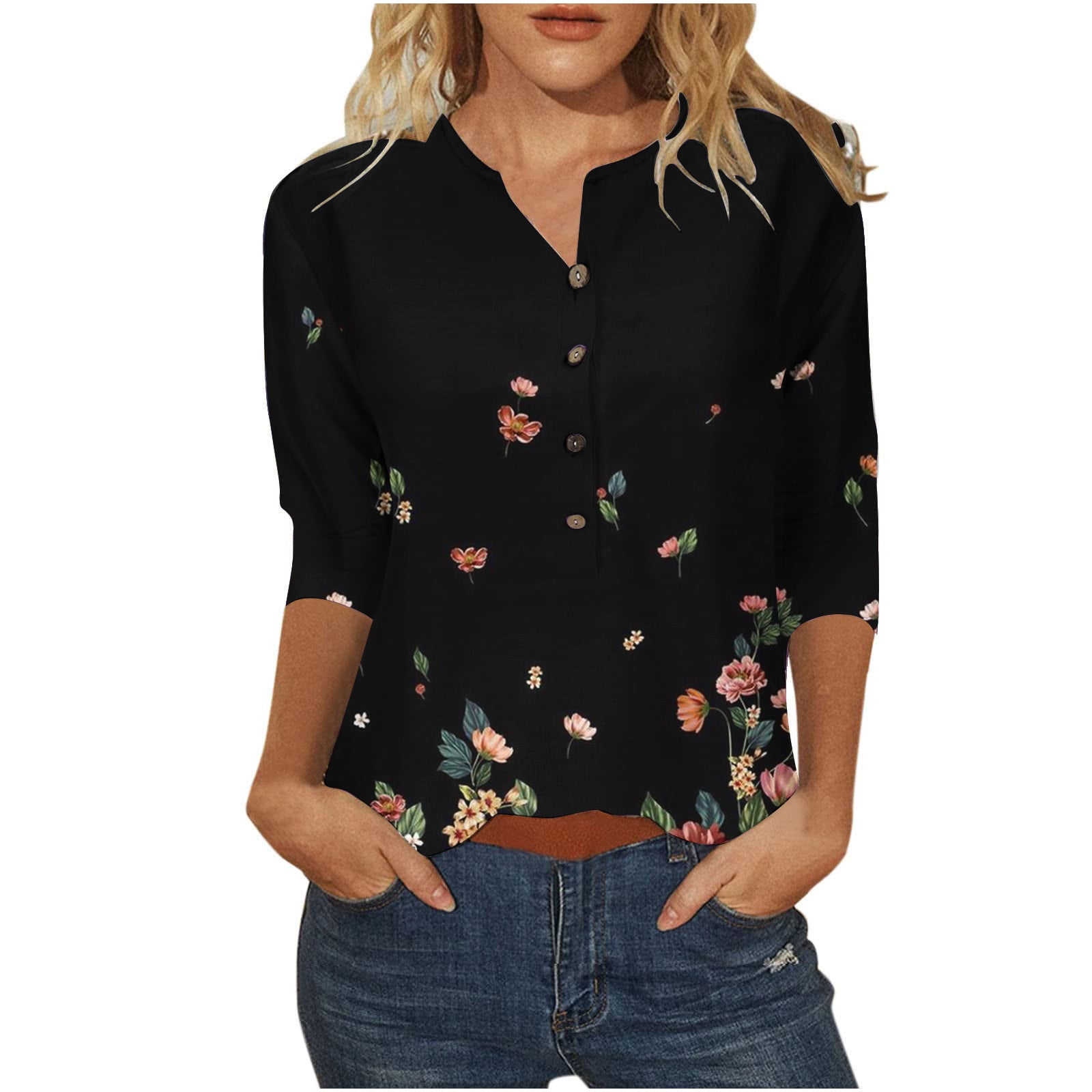 three fourth hand blouse