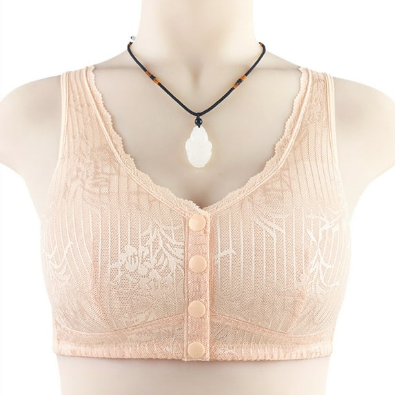 nerohusy Womens Bra Plus Size,Women's Push Up Wireless Bra,Comfort Support No Underwire Bras,Comfortable Wire Free Bralette Everyday Underwear,Beige,S