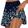 thumbnail image 1 of nerohusy Womens Golf Skort 4th of July,Tennis Skirts with Shorts for Women High Waisted Pleated Flowy Golf Skorts 2 in 1 Workout Culottes,Navy,L, 1 of 5