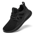 thumbnail image 1 of okilol Boys Girls Shoes Kids Lightweight Slip in Sneakers Lace-up School Running Athletic Sports Shoes All Black Size 12.5 US Little Kid, 1 of 8