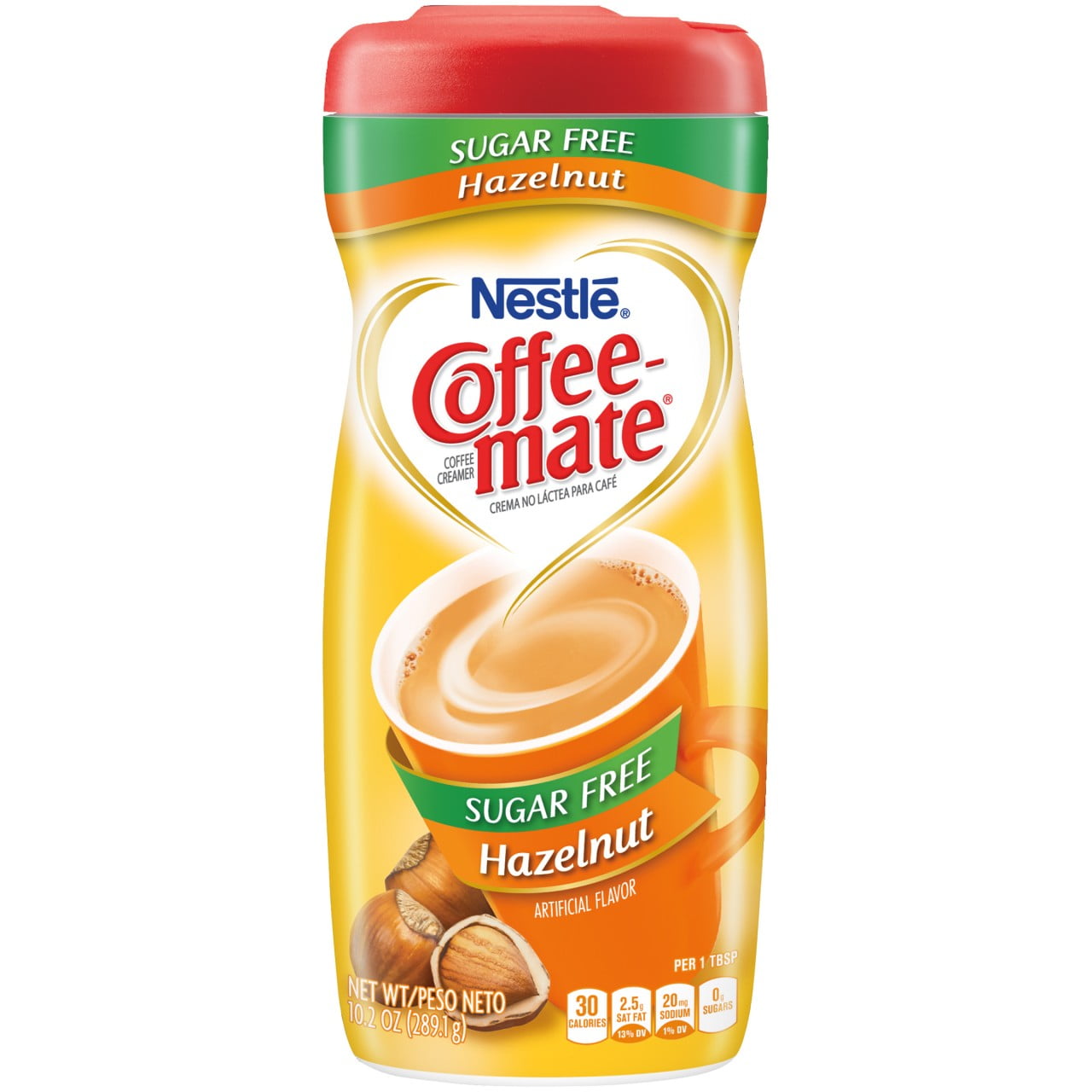 nestle coffee-mate coffee creamer powder, hazelnut 10.20 oz 3 pack