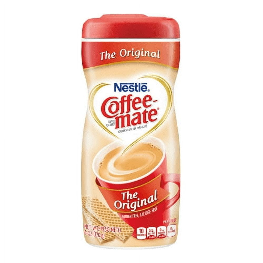 nestle coffee-mate coffee creamer powder, original 6 oz 2 pack