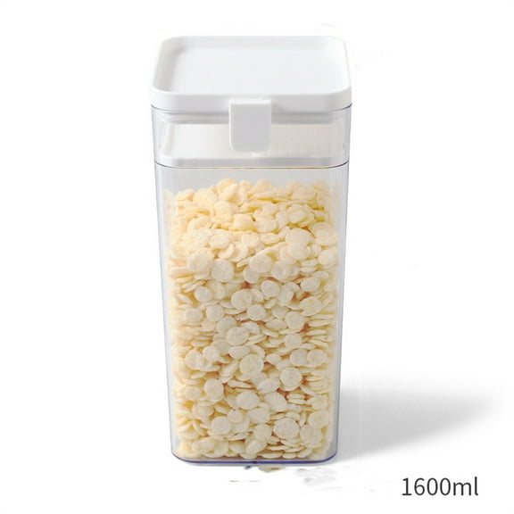 neszzmir 1 PC (500 ml) Extra Large Airtight Flour Sugar Storage Containers with Handle, BPA Free Plastic Food Storage Containers with Lids