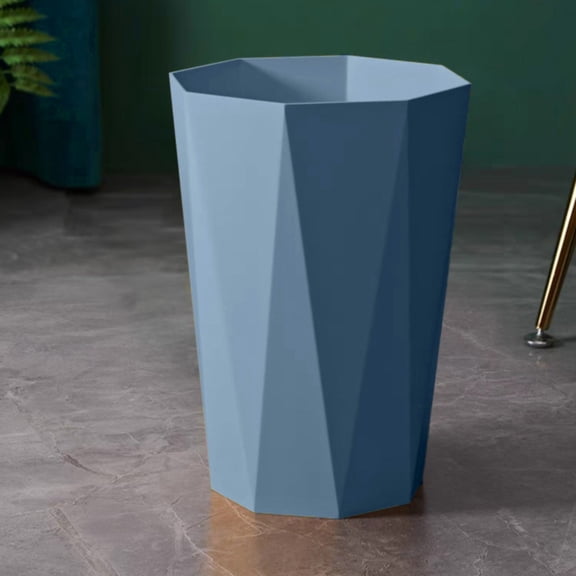 neszzmir Plastic Diamond Shaped Trash Can – Creative Large Garbage Bin for Bathroom, Kitchen, Living Room, Office – Durable, Lightweight, Easy to Clean Wastebasket