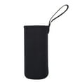 thumbnail image 1 of neszzmir Portable Glass Water Bottle Sleeve Holder With Carry Strap, Anti-Slip Insulated Water Bottle Cover, Fits 16-18oz Bottles, Black, 1 of 1